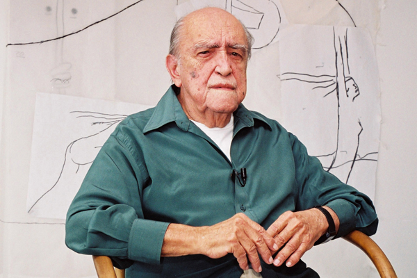 Brazilský architekt Oscar Niemeyer.
