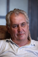 Prezidentský kandidát Miloš Zeman.