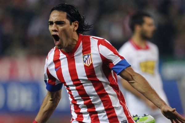 Hvězda Atlétika Madrid Radamel Falcao.
