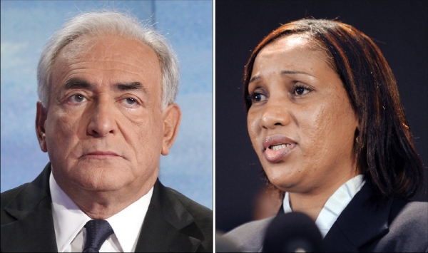 Dominique Strauss-Kahn a Nafissata Diallová, která Strausse obvinila ze sexuálního napadení. Dominique Strauss-Kahn a Nafissata Diallová, která Strausse obvinila ze sexuálního napadení.