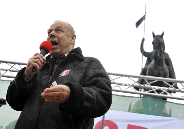 Předseda ČMKOS Jaroslav Zavadil.