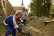 Proměna farské zahrady v Nadějkově. Proměna farské zahrady v Nadějkově.
