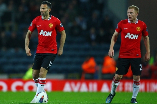 Ryan Giggs a Paul Scholes, stálice v dresu United.