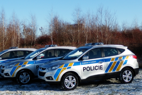 Modely ix20 a ix35 ve službách Policie ČR.