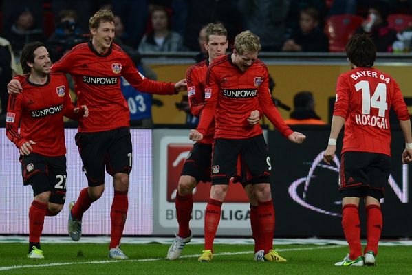 Fotbalisté Leverkusenu.