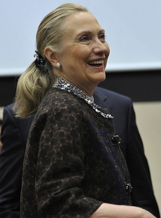 Současná ministryně zahraničí Hilary Clintonová.