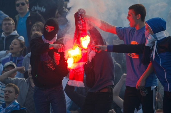 Fanoušci Zenitu Petrohrad. Fanoušci Zenitu Petrohrad.