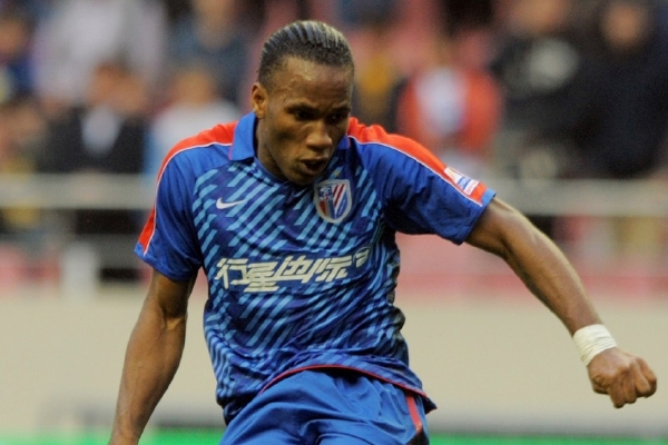 Didier Drogba v dresu Šanghaje.