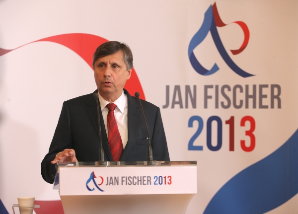 Prezidentský kandidát Jan Fischer.