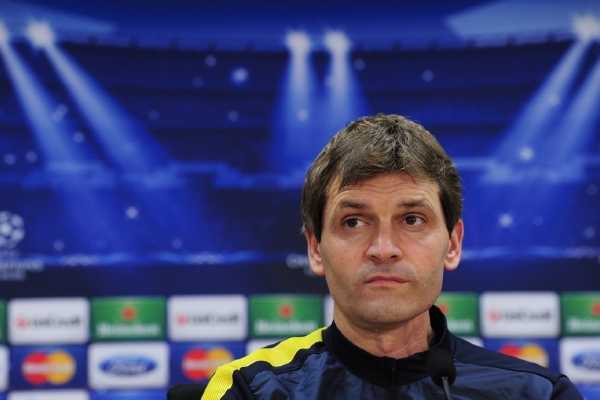 Trenér Barcelony Tito Vilanova. Trenér Barcelony Tito Vilanova.