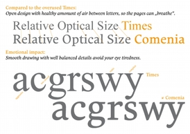 Comenia Serif versus Times New Roman