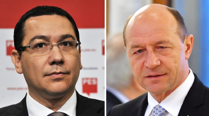 Rumunský prezident Traian Basescu (vpravo) a staronový premiér Victor Ponta se nemají příliš v lásce.