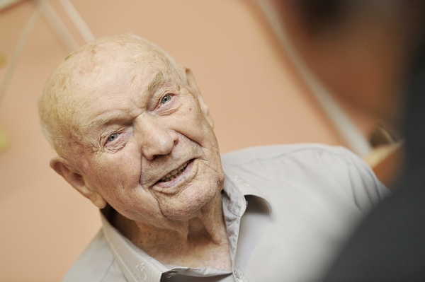 Karel Kašpárek dnes oslavil své 107. narozeniny.