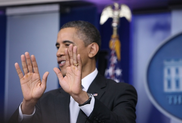 Barack Obama měl být podle plánu republikánů přitlačen ke zdi. Barack Obama měl být podle plánu republikánů přitlačen ke zdi.