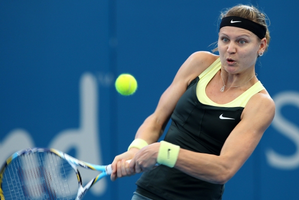 Lucie Šafářová na turnaji v Brisbane. Lucie Šafářová na turnaji v Brisbane.