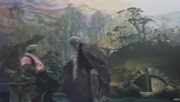 Bilbo Pytlík a čaroděj Gandalf v sovětském pojetí.