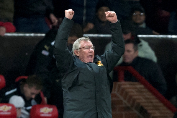 Nezdolný trenér United Alex Ferguson. Nezdolný trenér United Alex Ferguson.