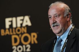 Kouč španělských mistrů Evropy Vicente del Bosque.