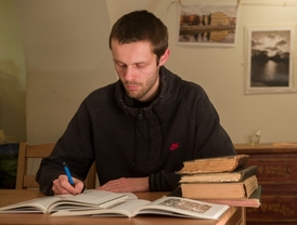 Student Jihočeské univerzity Šimon Heller zahájil jako první účastník štafetovou hladovku.