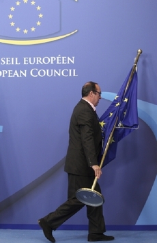 Vlajka EU pryč z britského politického jeviště?