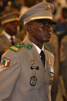 Kapitán Amadou Haya Sanogo, který vede komisi pro reformu armády západoafrické země.