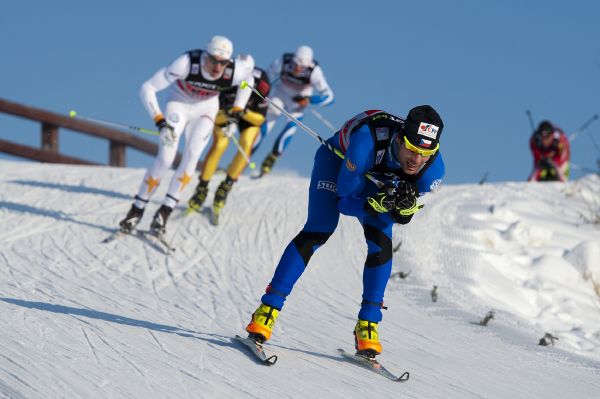 Sprint dvojic volně muži. V popředí Dušan Kožíšek. Sprint dvojic volně muži. V popředí Dušan Kožíšek.