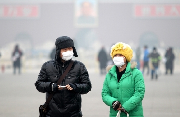 Tomu se říká smog. Peking. Tomu se říká smog. Peking.