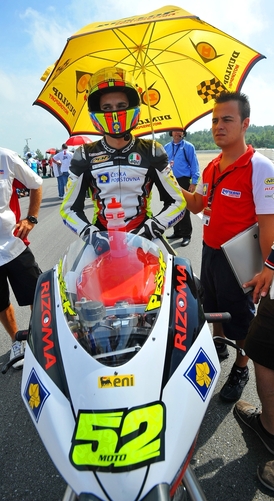Český motocyklista Lukáš Pešek.