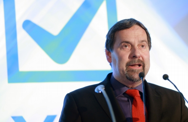 Předseda Věcí veřejných Radek John. Předseda Věcí veřejných Radek John.