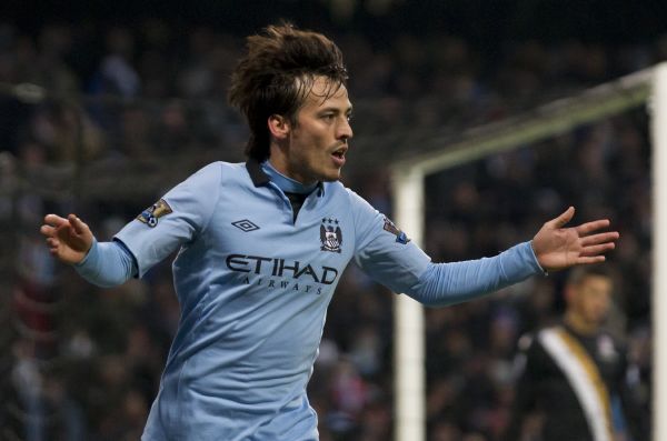 David Silva z Manchesteru City.