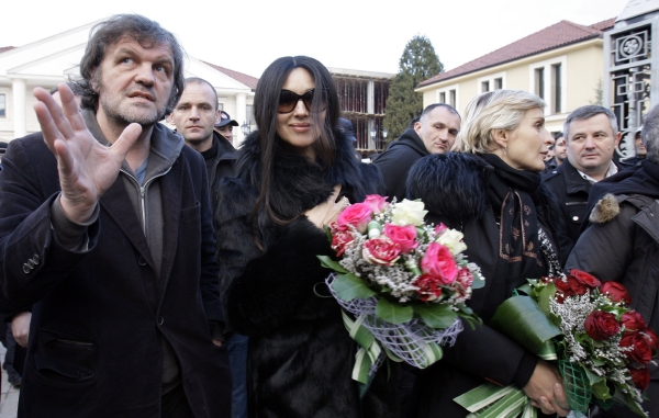 Emir Kusturica se slavnou herečkou. Emir Kusturica se slavnou herečkou.
