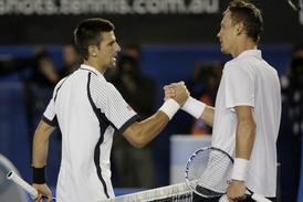 Berdychův sen o postupu do semifinále Australian Open ukončil Djokovič.