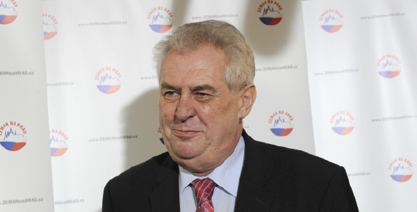 Kandidát na českého prezidenta Miloš Zeman.
