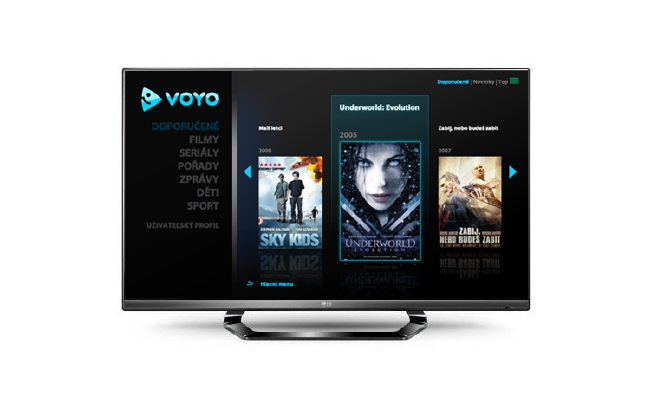 Videotéka Voyo.cz je dostupná na televizorech LG.
