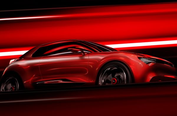První skica studie, kterou chystá Kia pro ženevský autosalon. 