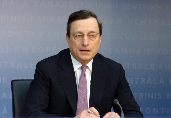 Mario Draghi, prezident Evropské centrální banky.