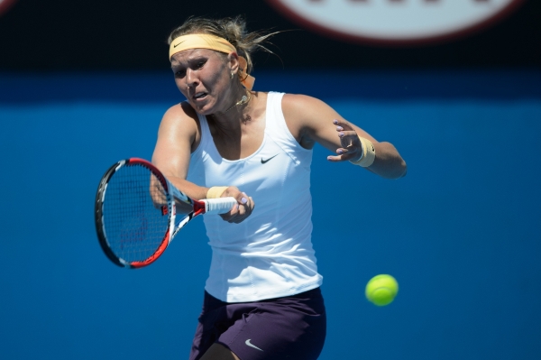 Lucie Hradecká po boku Františka Čermáka na trofej z Australian Open nedosáhli.