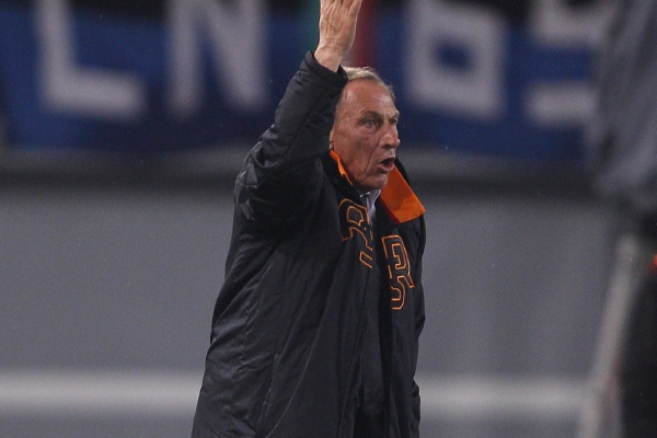 Zdeněk Zeman na lavičce AS Řím.
