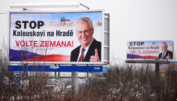 Předvolební kampaň Miloše Zemana.