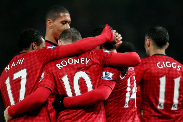 Fotbalisté Manchesteru United.