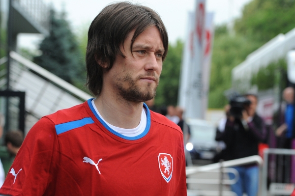 Kapitán fotbalové reprezentace Tomáš Rosický. Kapitán fotbalové reprezentace Tomáš Rosický.