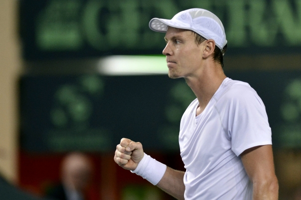 Spokojený Tomáš Berdych.
