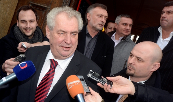 Budoucí prezident Miloš Zeman. Budoucí prezident Miloš Zeman.