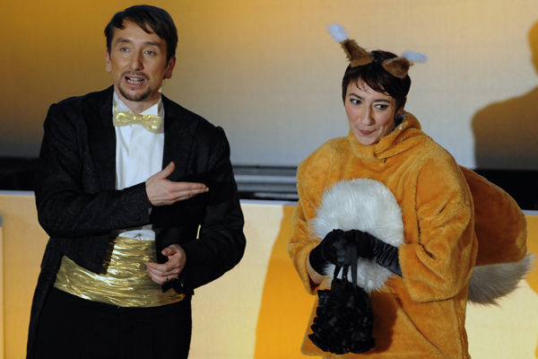Moderátorské duo Simona Babčáková a Jakub Žáček.