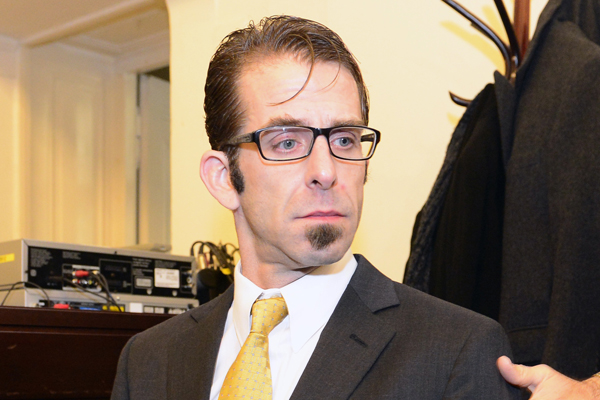 Zpěvák kapely Lamb of God Randy Blythe.