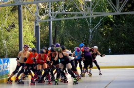 Český tým Prague City Roller Derby.