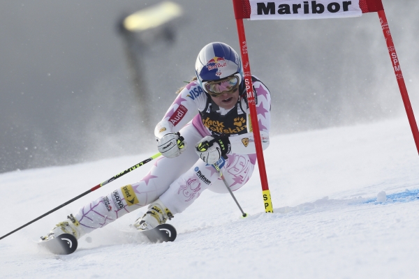 Americká sjezdařka Lindsey Vonnová. Americká sjezdařka Lindsey Vonnová.