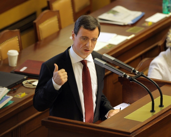 David Rath v Poslanecké sněmovně.