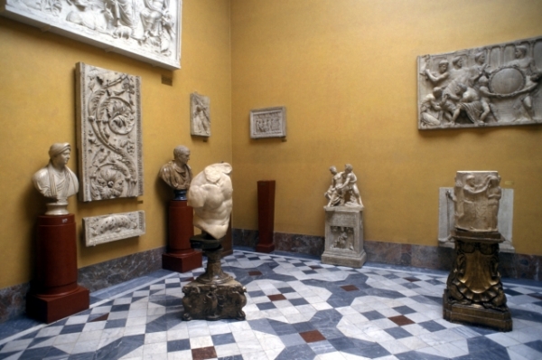Galerii Uffizi ve Florencii.