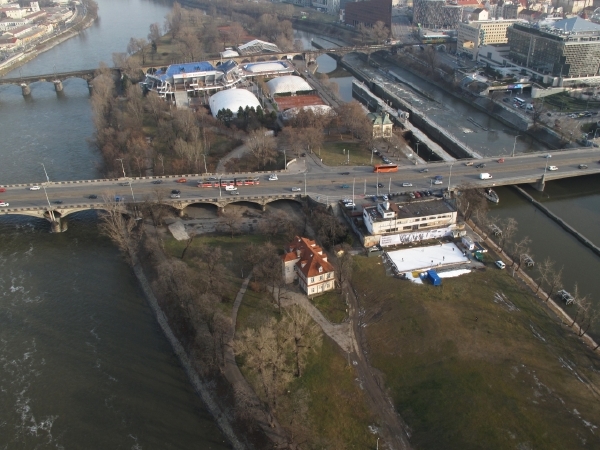 Pražský ostrov Štvanice. Pražský ostrov Štvanice.